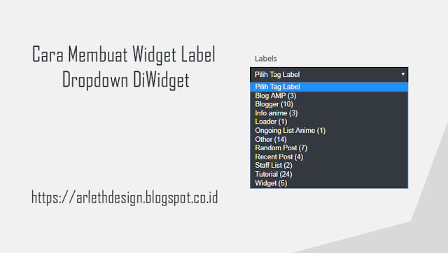 Membuat dropdown label blogger download